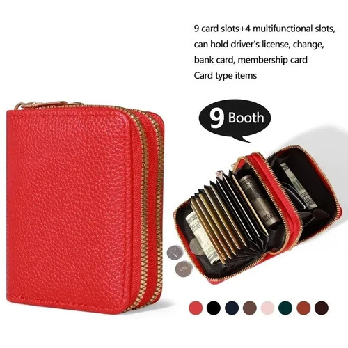 Women short wallet - wallet, lychee