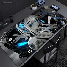 90x30cm Anime Mask Girl Gaming Mouse Pad Yuki Aim XXL Desk Mat E-Sports Keyboard