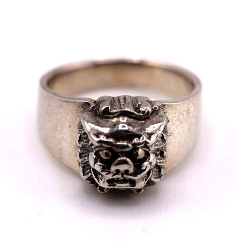Men ring vintage - vintage, silver