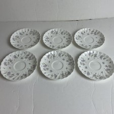 Wedgwood Bone China April Flowers Set Of Six Small Side Plates