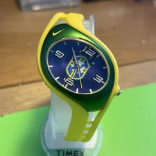 Nike Triax Limited Edition Brazil Watch WK0008 New Battery Nr Mint Condition