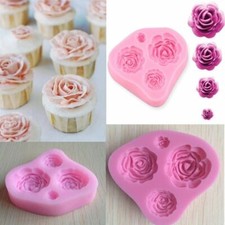 Roses Mould Flowers 4 cell