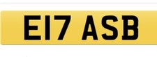 PRIVATE PLATE CAR REG NUMBER