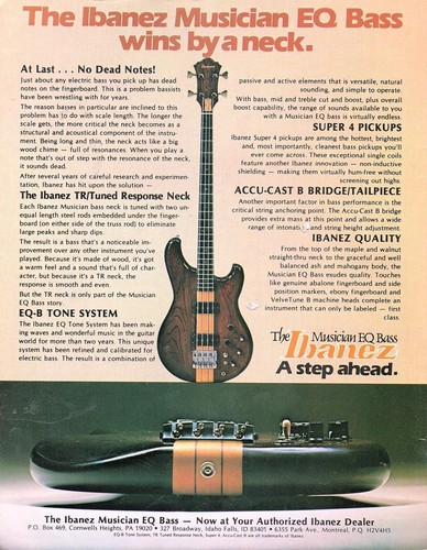 Vtg 70s ibanez musician - 70s,
