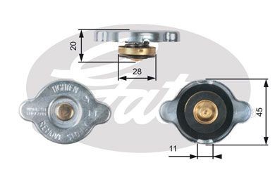 Gates radiator cap for - gates,