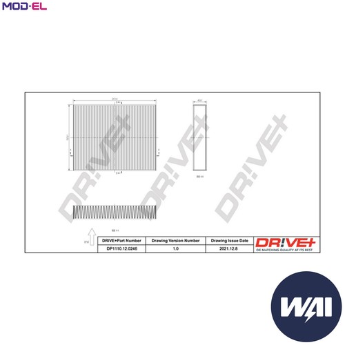 Filter cabin air - filter,