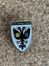 New AFC Wimbledon Quality Enamel  pin badge Price  includes postage In UK
