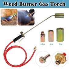 Long Arm Torch Burner Propane Butane Gas Blow Roofers Brazing Set 3 Burner +Hose
