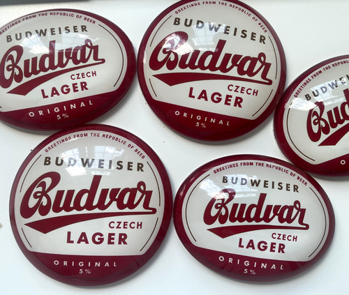 Budvar branding badges - budvar,