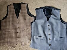 2x Mens Waistcoats Smart 40 Regular 