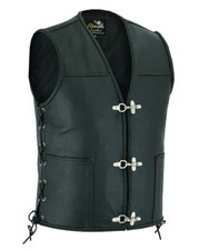 Bikers Fish Hook Vest Leather