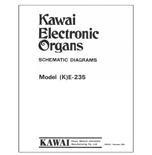 Kawai 235 technical - kawai,