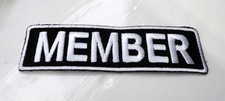 P2 MEMBER Iron on Patch Biker