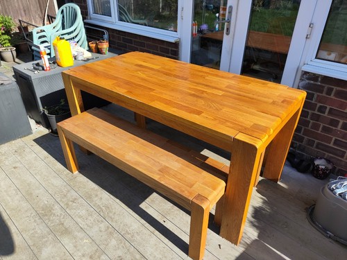 Solid oak dining - dining, and