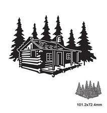 Tree Wooden House Metal