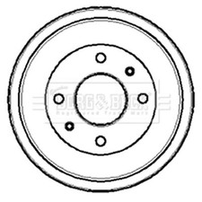 2x Brake Drums (Pair) For