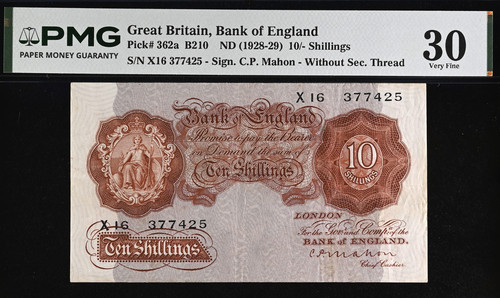 Shillings note mahon - 10/,
