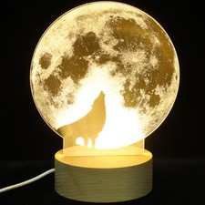  3D Wolf Night Light LED