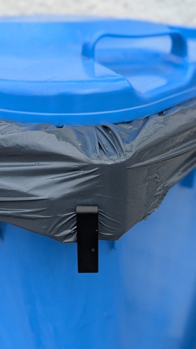 Wheelie bin bag liner clips - bin,