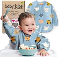 Baby Bibs with Sleeves for