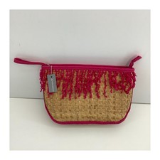 Oliver Bonas Pink Fringe Woven