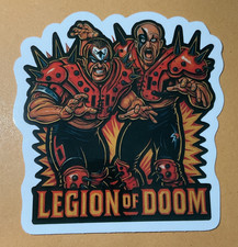 LOD Legion of Doom Road Warriors Hawk Animal WWF Wrestling Cartoon Vinyl Sticker