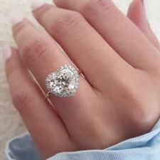 3.20 Ct Heart Cut Halo Diamond