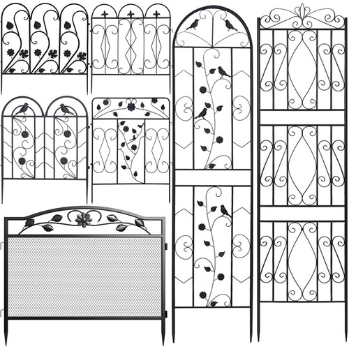 Heavy duty metal garden - heavy, fence