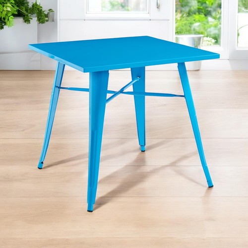 Blue metal bar - metal, set