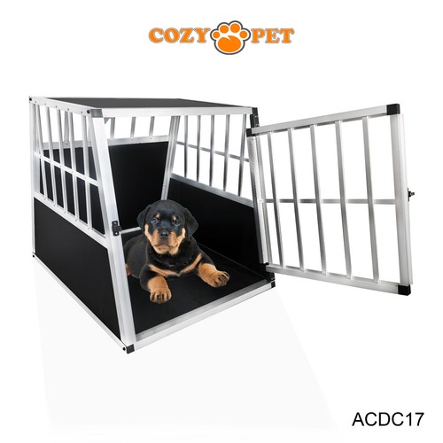Car dog cage aluminium cozy - aluminium,