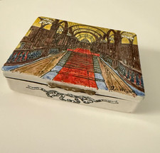 Bilston Enamel  Cigarette box 20th C, by J.A. Wilde