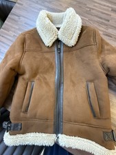 ZARA Boys Brown  lined aviator