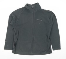 Sprayway Men’s Black Fleece Jacket Size M Full Zip Outdoor Hiking