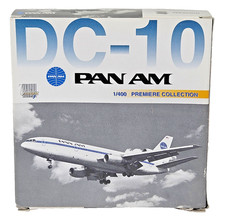 Vintage Pan Am DC-10 Model Airplane Box - 1/400 Premiere Collection Scale Boxed.