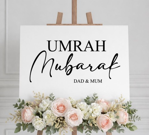 Personalised umrah mubarak - umrah,
