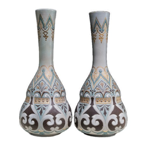 Antique pair doulton lambeth - antique,