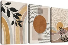 3 Pcs Wooden Framed Canvas