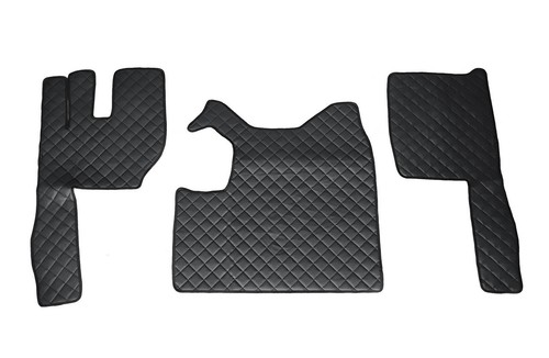 Black floor mats - black, eco