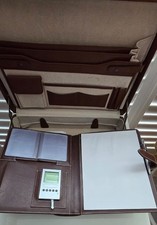 Vintage Expandable Leather Document Laptop Briefcase & Leather Documents Holder