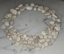 50 small oval beach pebbles