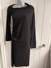 Perla black knitted dress - black,