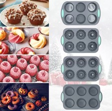 Wreath Ice Mold for Holiday Cocktails,Flexible Silicone Mold for Ice Cubes,Donut