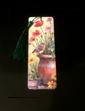Robin wooden bookmark sympathy - bookmark,