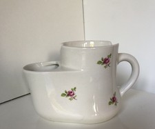 Vtg floral shaving mug - floral,