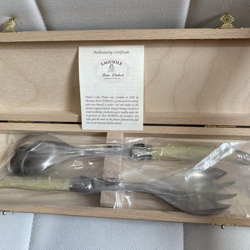 Laguiole salad set natural