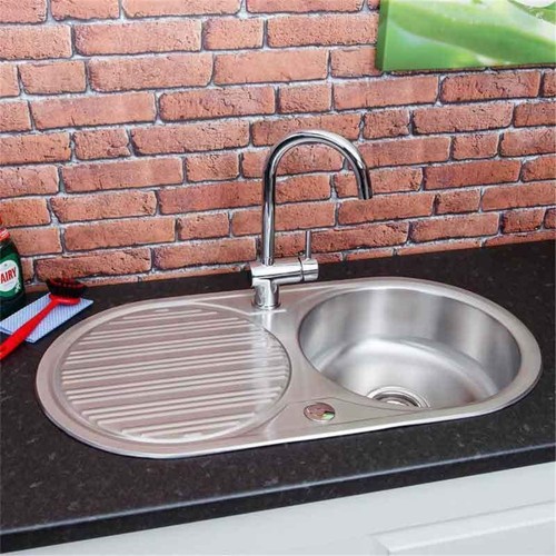 Modern stainless steel inset - steel,