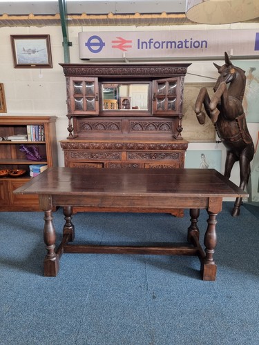 Oak refectory table the - oak,