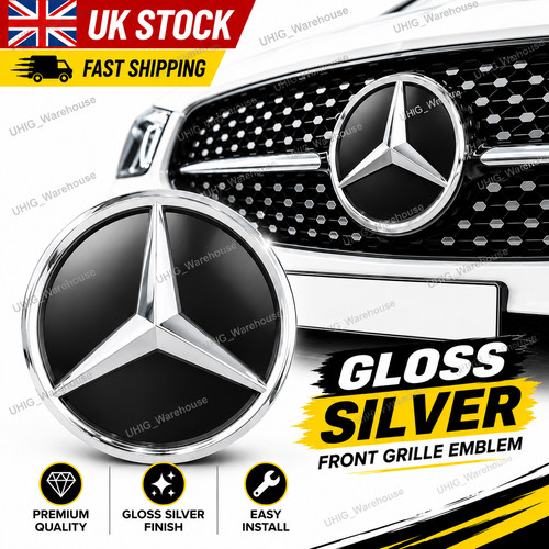 Mercedes benz silver - silver, grill