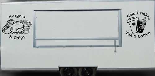Catering stickers burger van - catering,