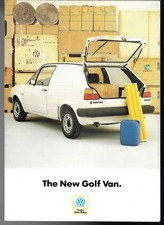 Volkswagen Golf Van Mk2 1984-1985 UK Market Foldout Sales Brochure 1.3 & 1.6D